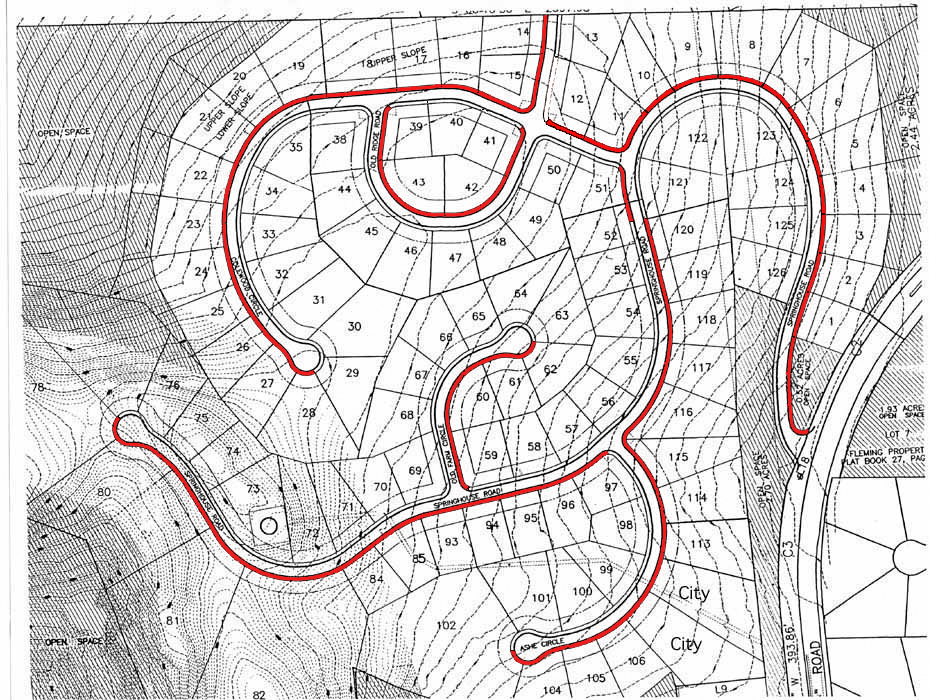 Sidewalk layout